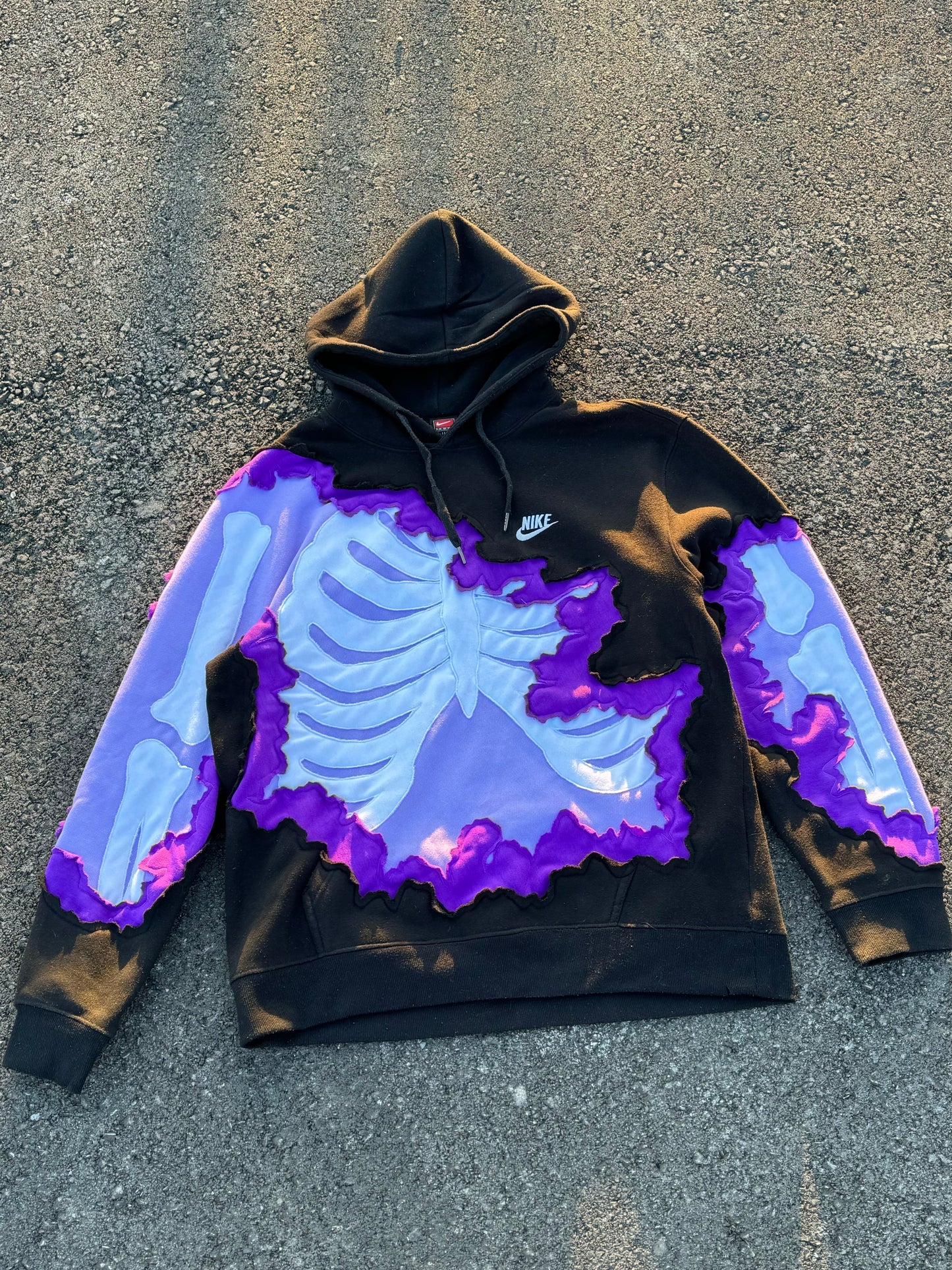 Purple Haze Ribcage  Hoodie Size Double Extra Large (XXL)