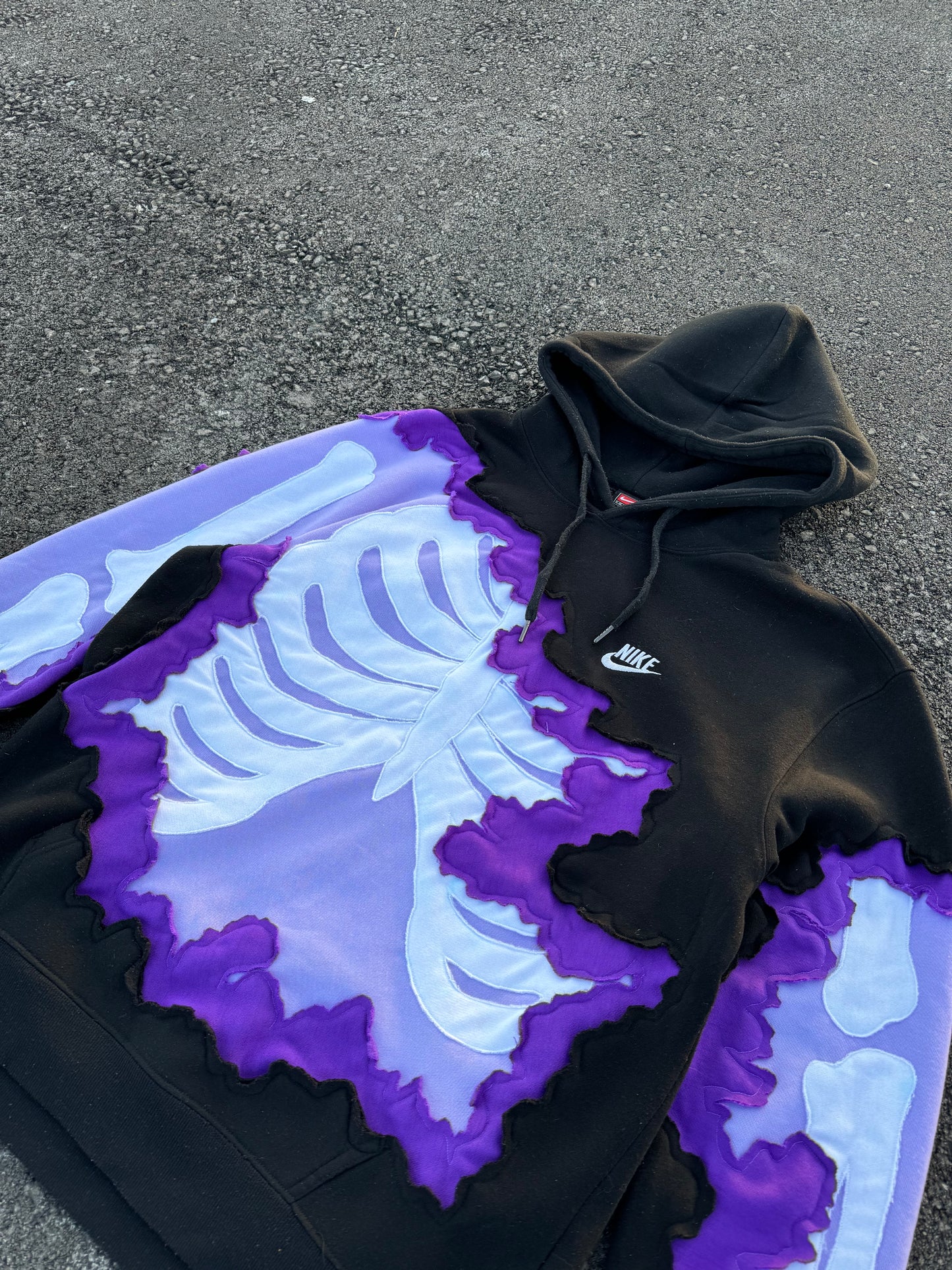 Purple Haze Ribcage  Hoodie Size Double Extra Large (XXL)