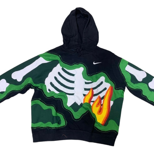 Forest Flame Skeleton Hoodie Size Extra Large (XL)