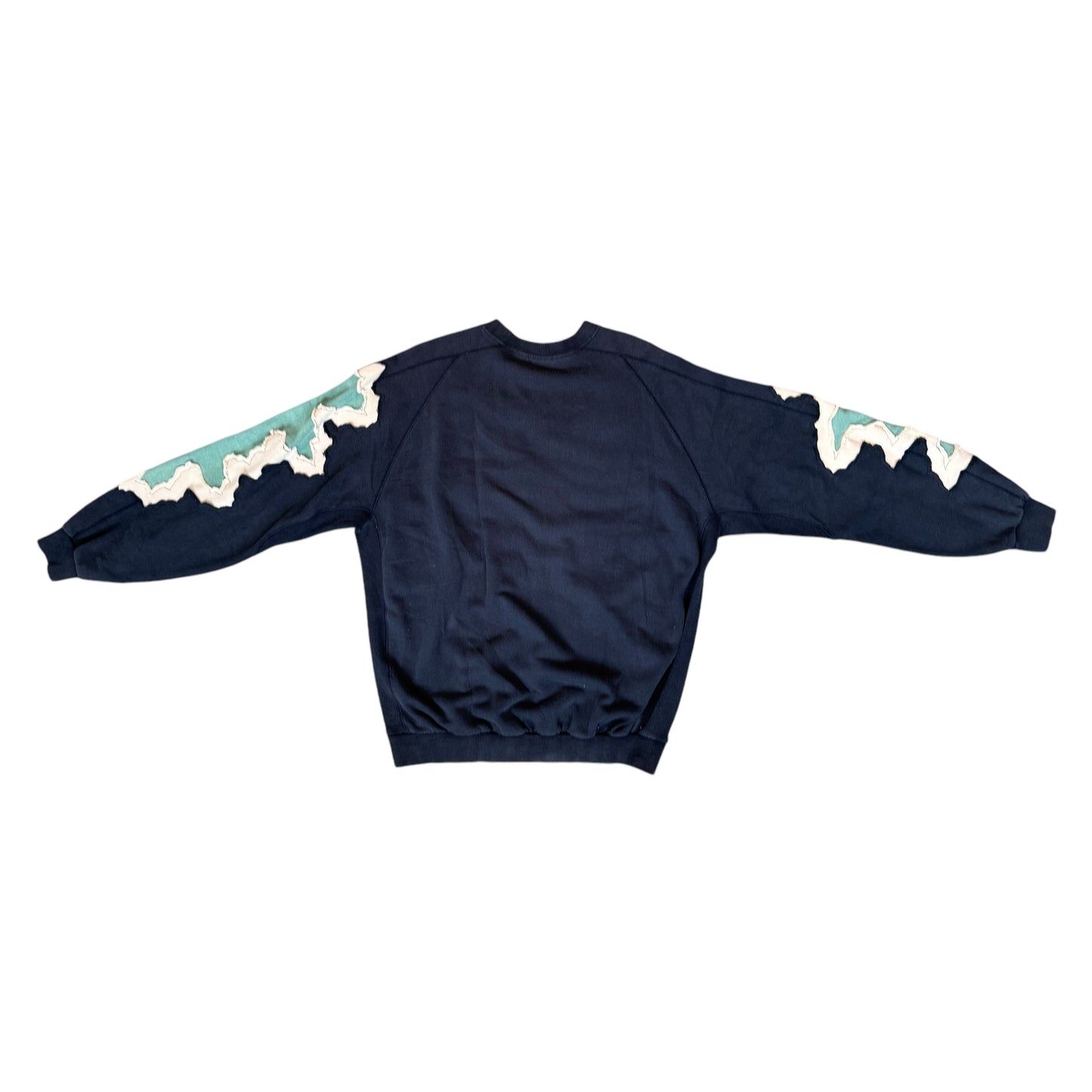 Navy/Green Pastel Bones Crewneck Size Extra Large (XL)