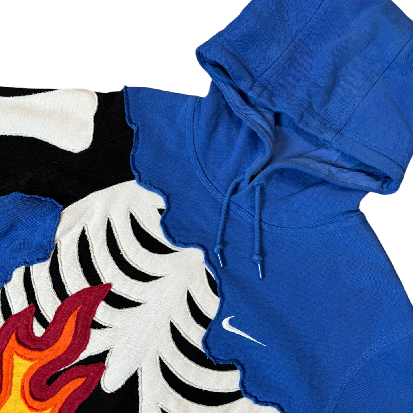 Blue Flame Skeleton Hoodie Size Extra Large (XL)